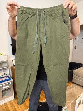 Women’s  Olive Green Drawstring Jogger Pants